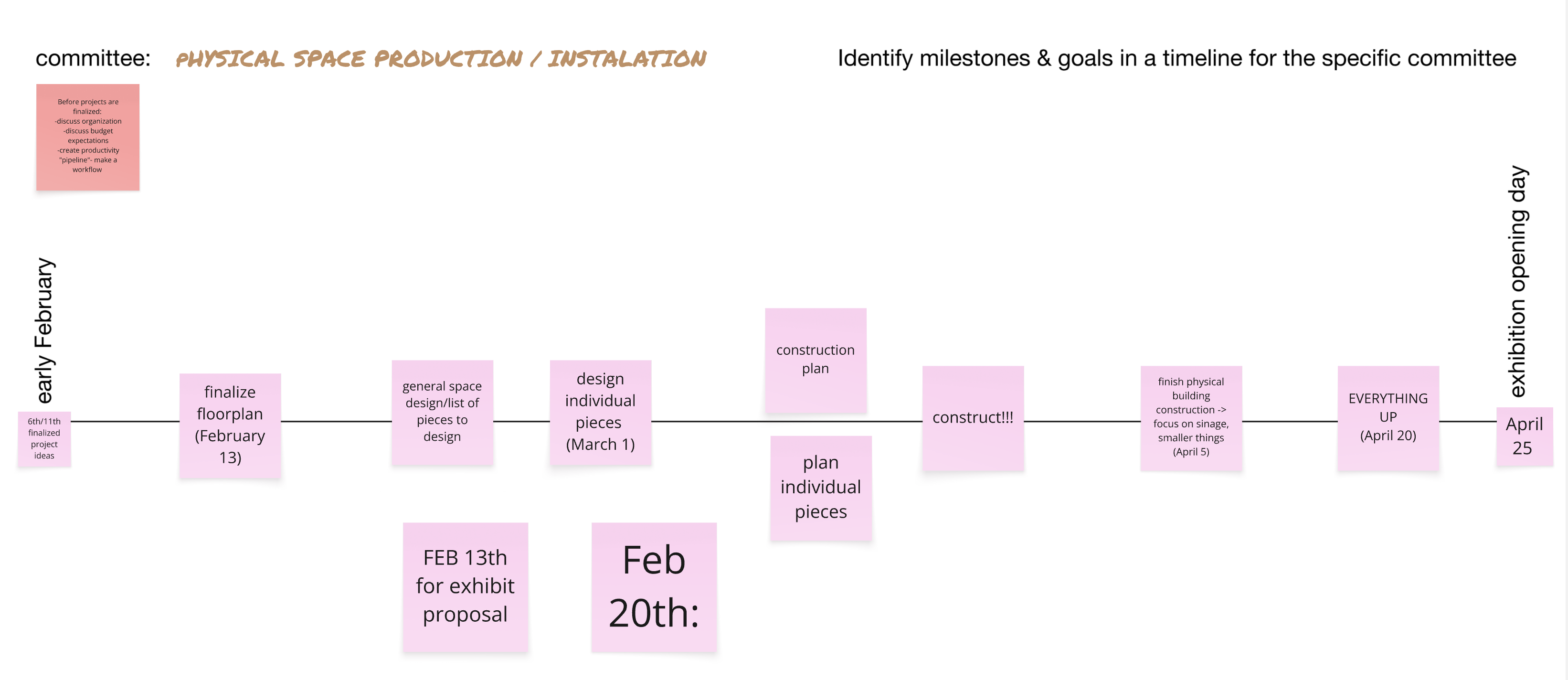 Planning Calendar